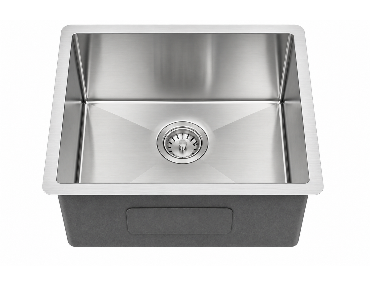 23 × 18 Inch Handmade Stainless Steel Kitchen Sink