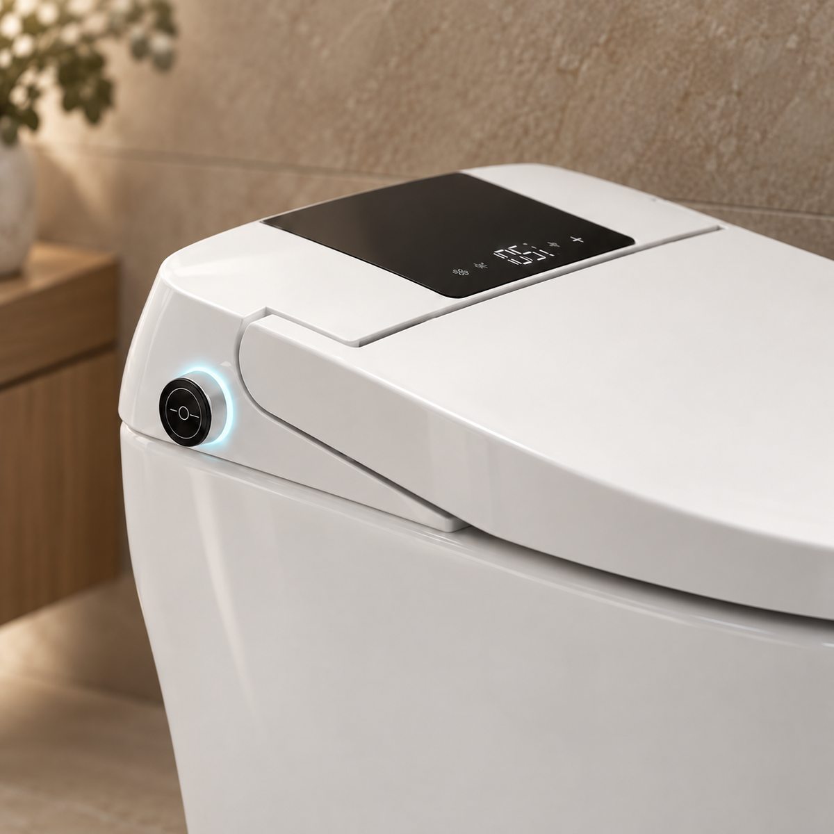 K405W Smart Bidet Toilet — White