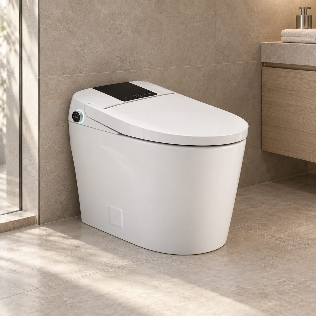 K405W Smart Bidet Toilet — White