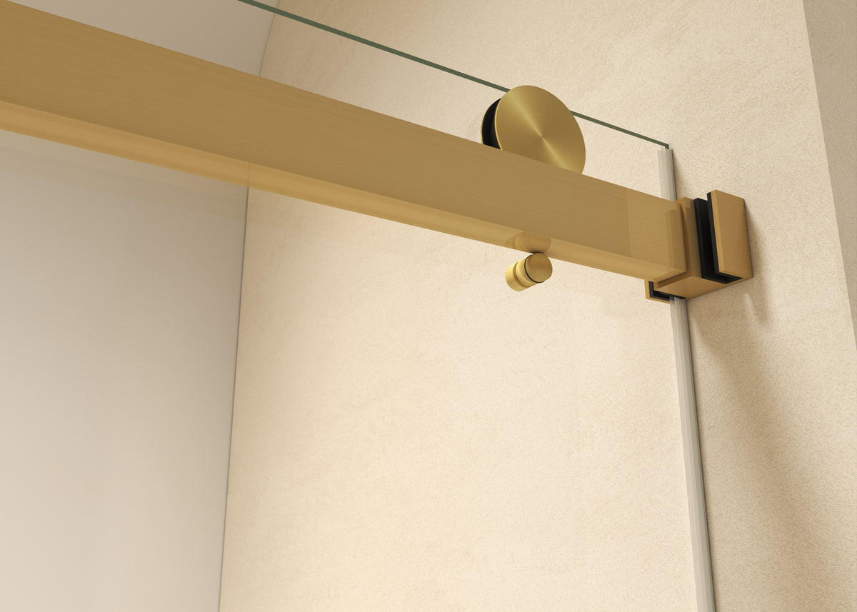60" × 77" Shower Door with 10mm Easy-Clean Tempered Glass
