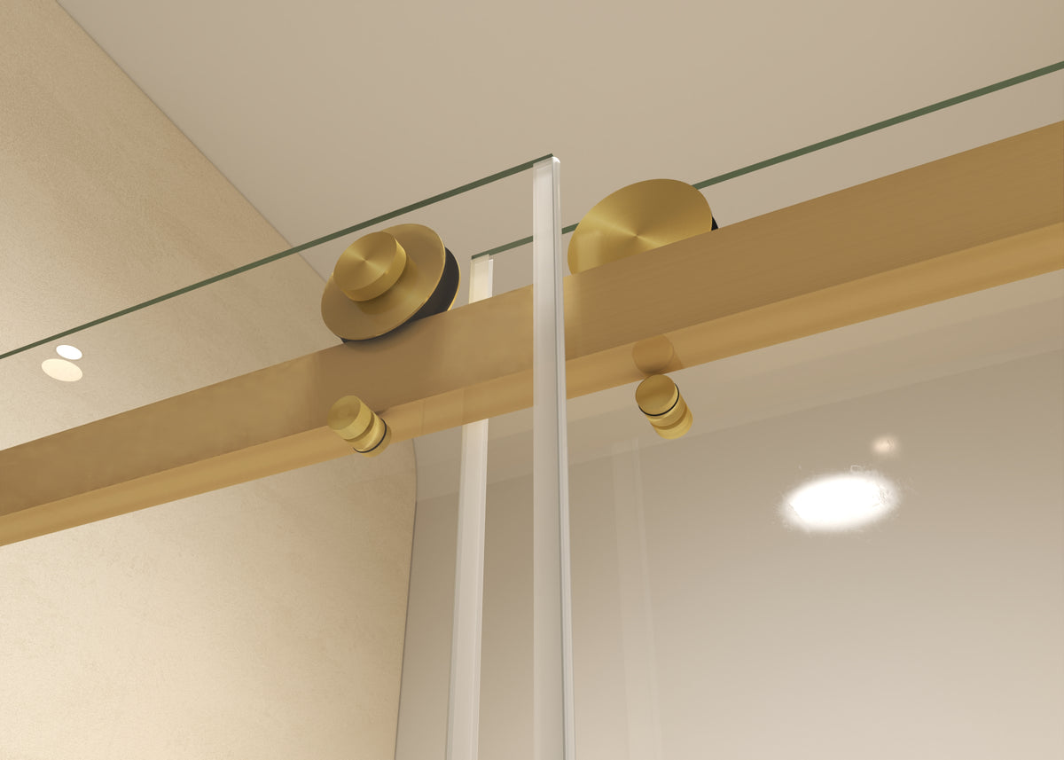 60" × 77" Shower Door with 10mm Easy-Clean Tempered Glass