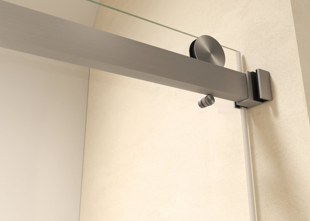 60" × 77" Shower Door with 10mm Easy-Clean Tempered Glass