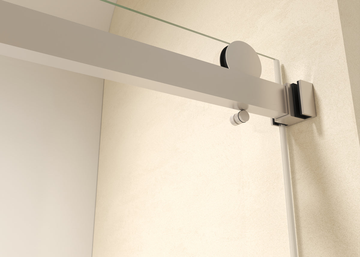 60" × 77" Shower Door with 10mm Easy-Clean Tempered Glass