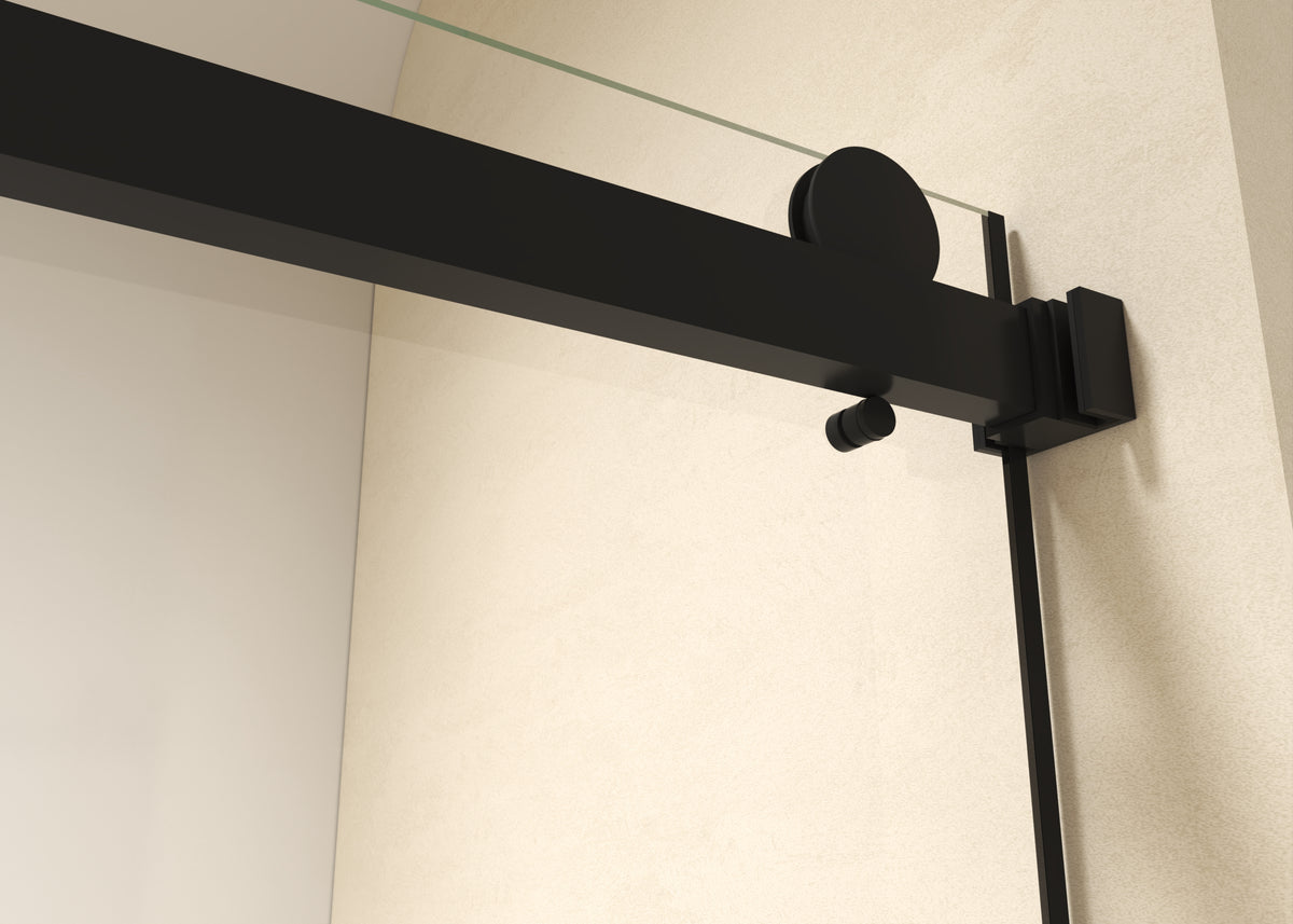 60" × 77" Shower Door with 10mm Easy-Clean Tempered Glass