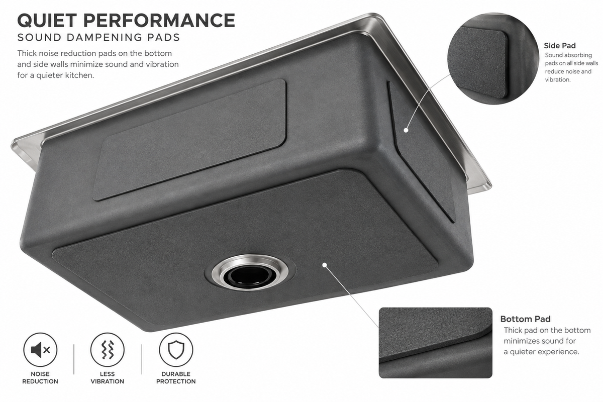 32 × 19 Inch Handmade Workstation Kitchen Sink