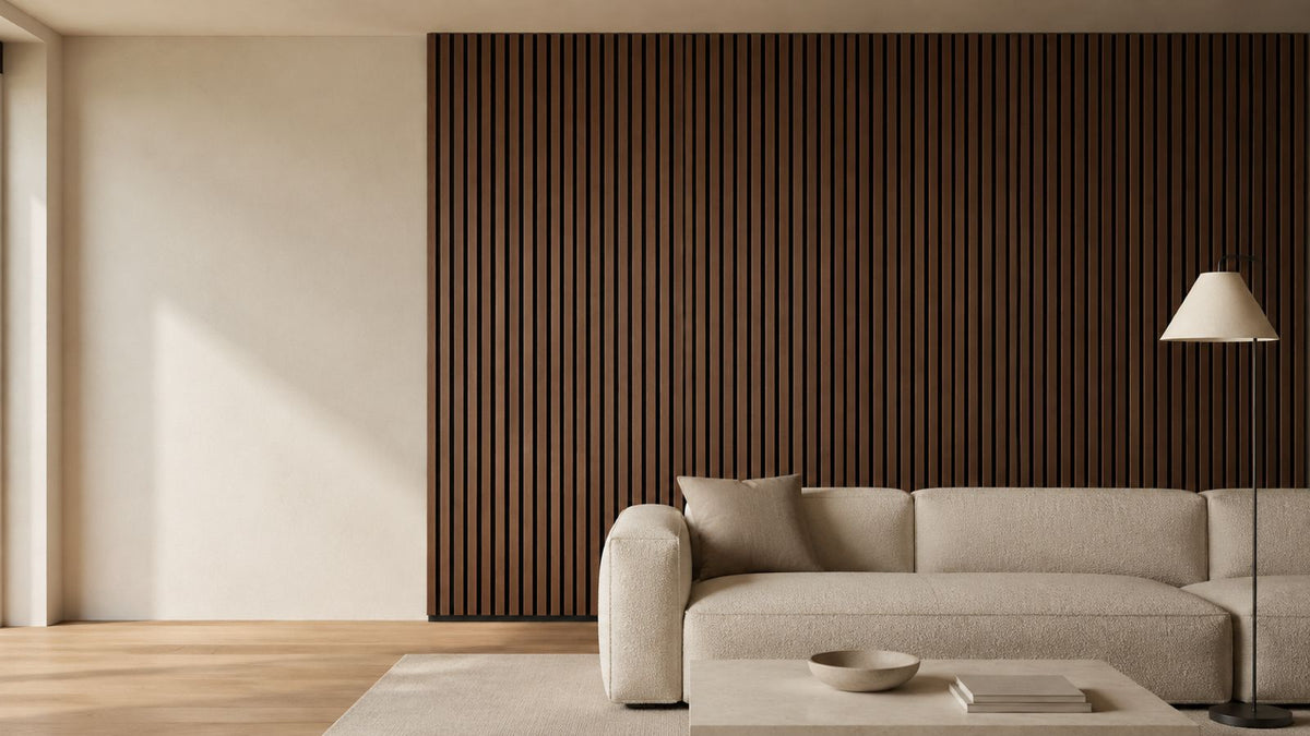 Wood Veneer Acoustic Wall Panel — 2-Piece Pack